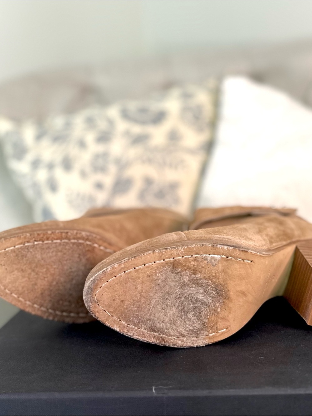 Rag & Bone Harrow Boots | Booties | Tan Suede - Size 37 - Picture 5 of 9
